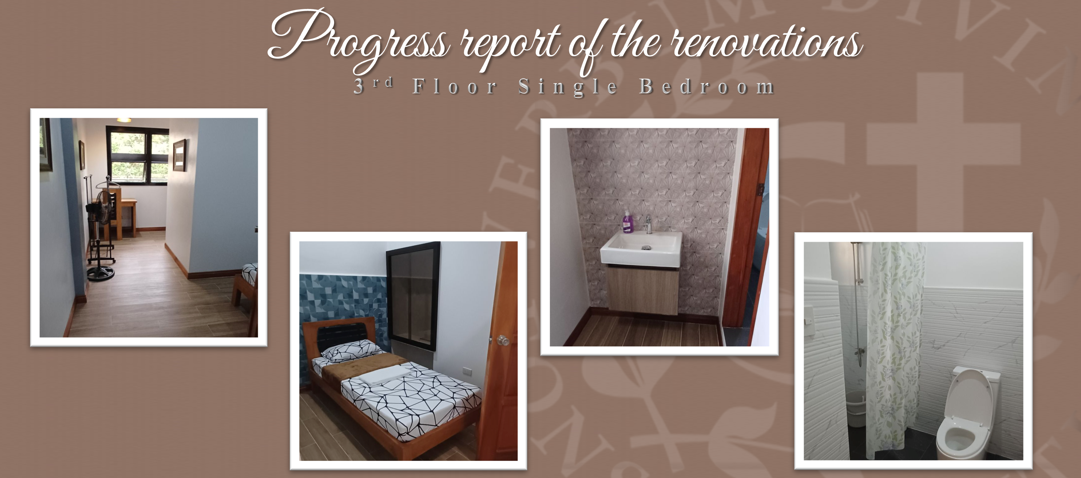 Progress report of the renovations (3rd Floor Single Bedroom)